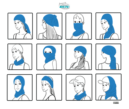 BSTC Head Socks, Mid Blue-1